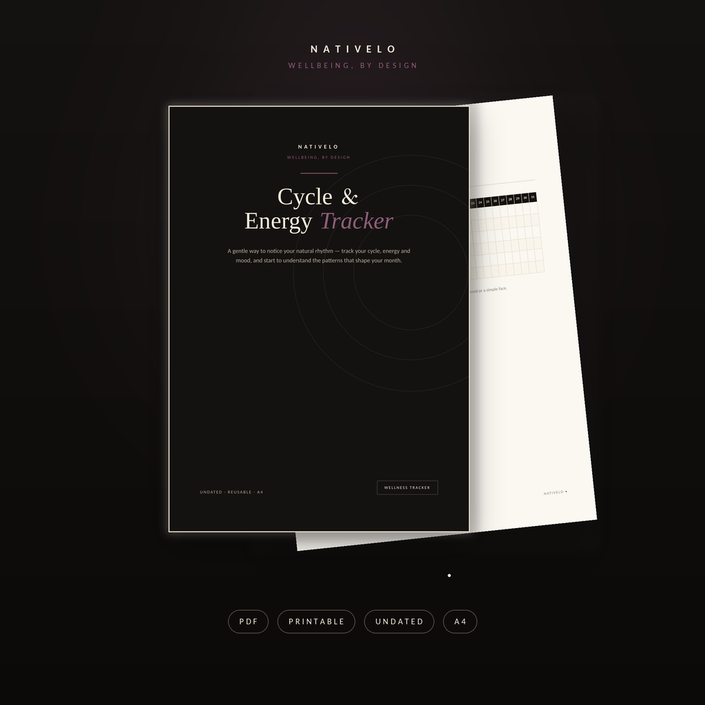 Know Your Rhythm — Track Your Cycle, Energy & Mood to Understand Your Natural Month