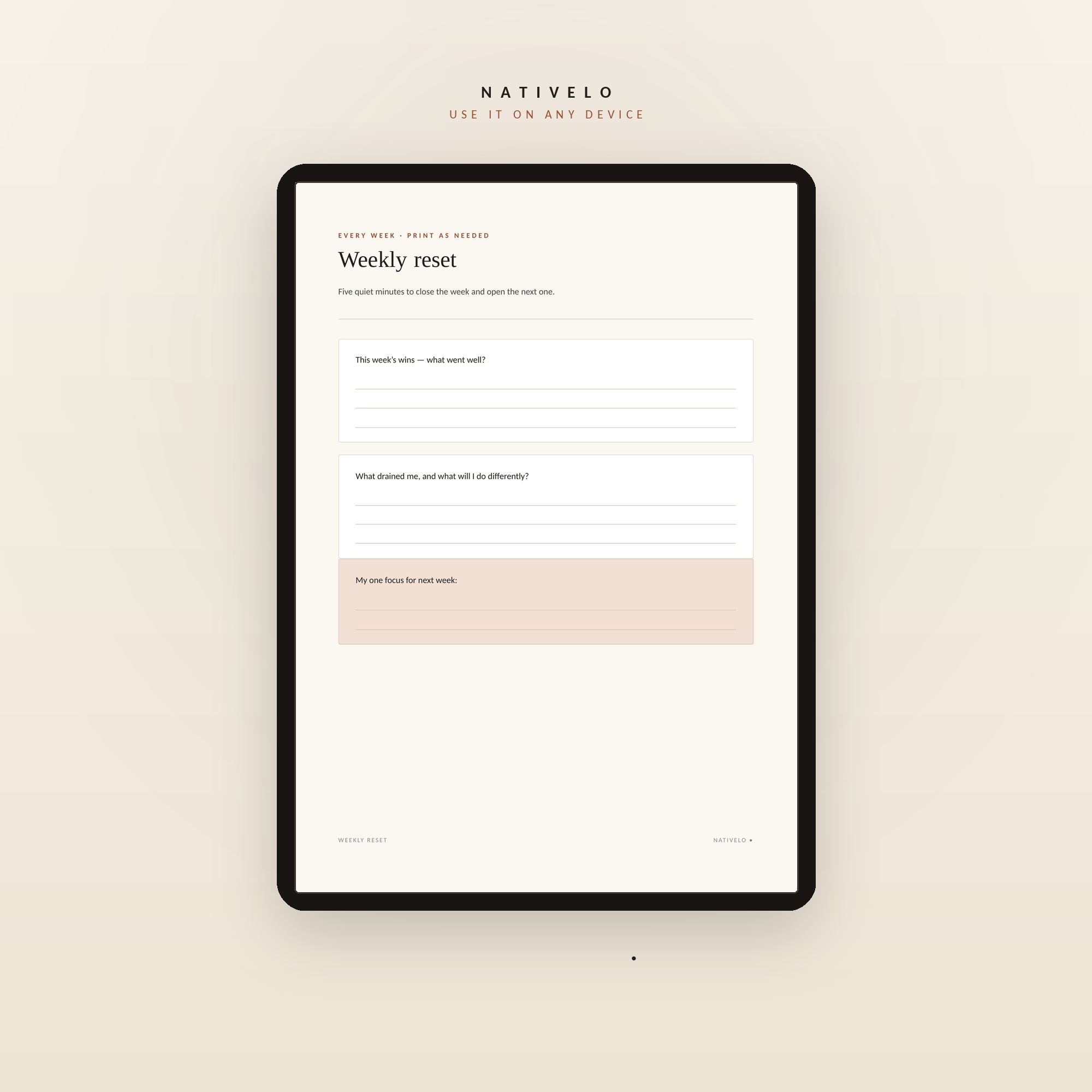 Show Up For Yourself — 90 Days of Guided Reflection, One Honest Page at a Time