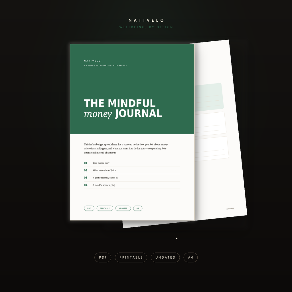 A Calmer Relationship With Money — A Mindful Journal to Spend on Purpose, Not on Autopilot