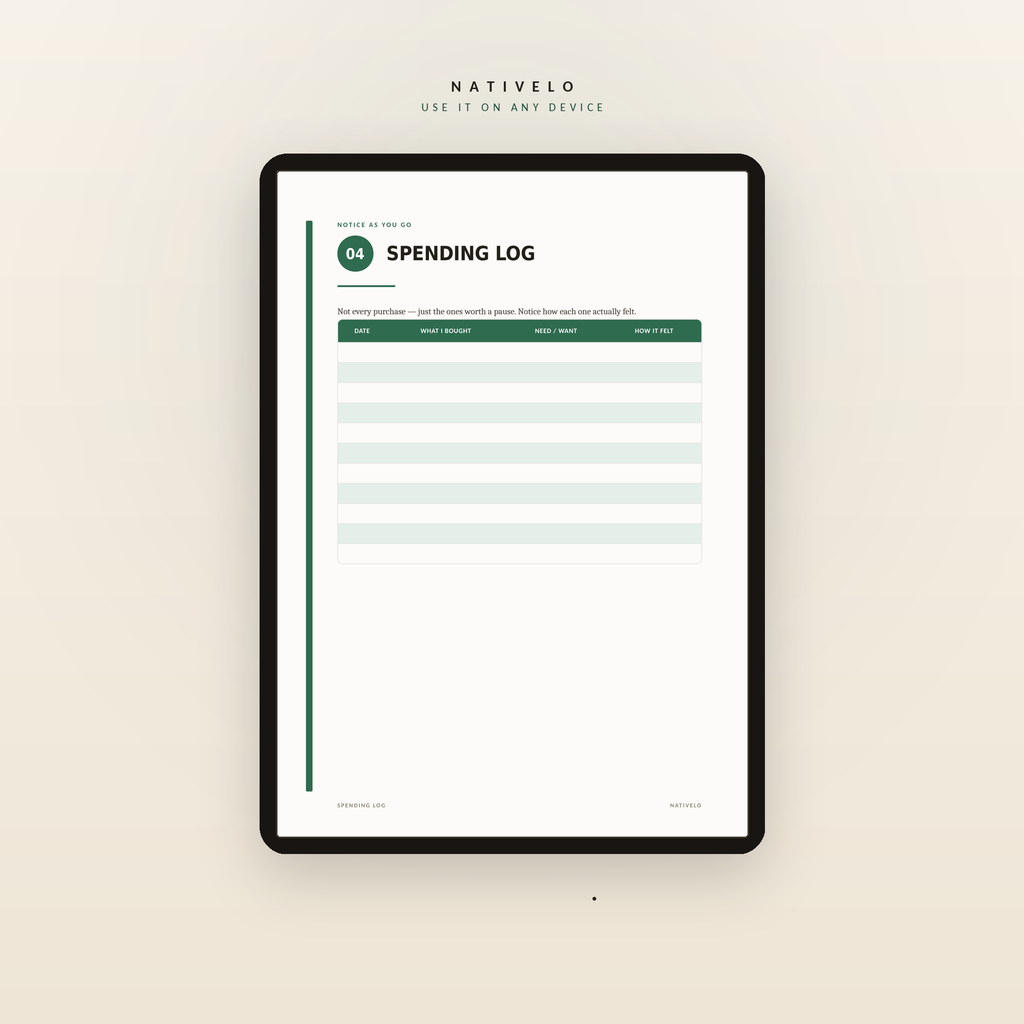 A Calmer Relationship With Money — A Mindful Journal to Spend on Purpose, Not on Autopilot