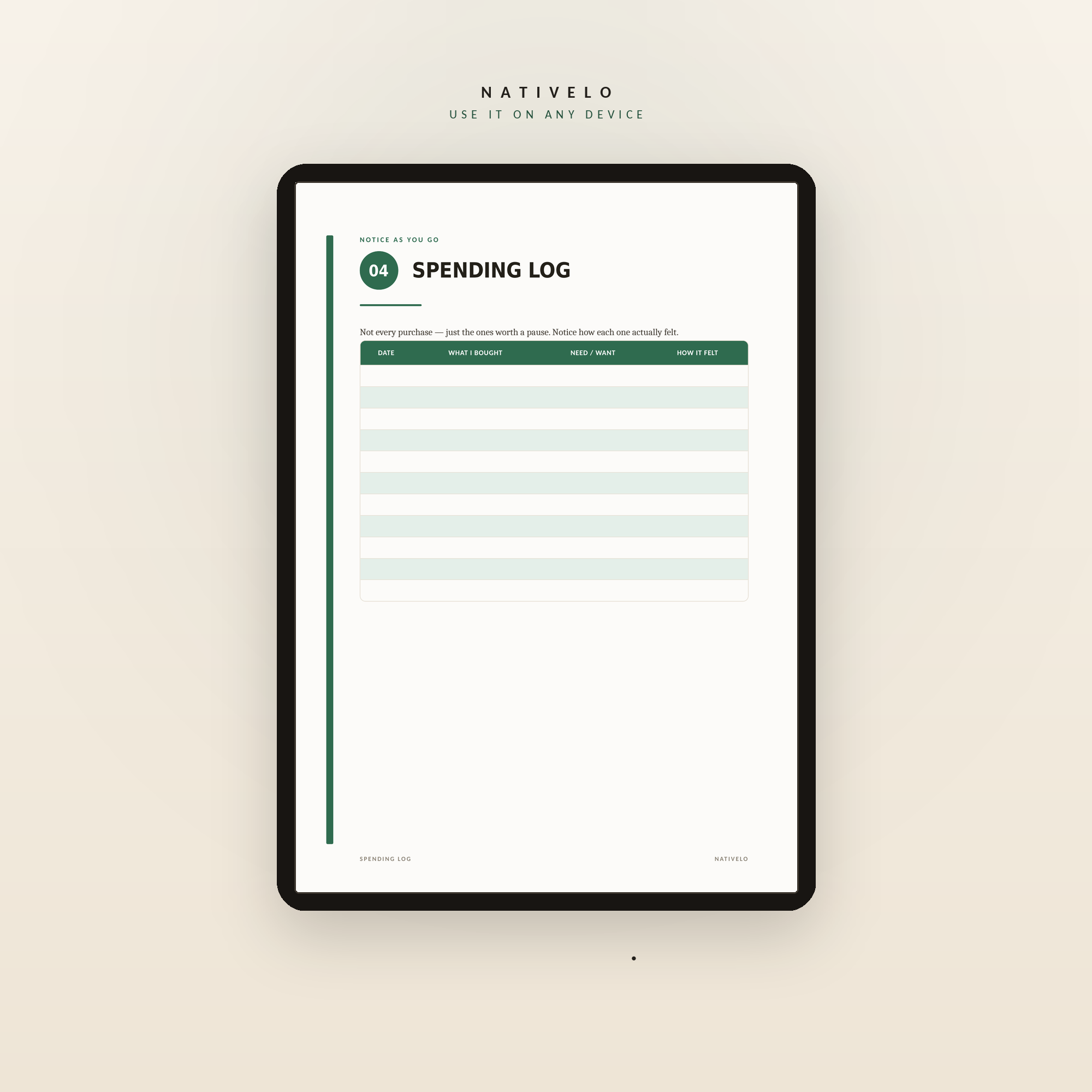 A Calmer Relationship With Money — A Mindful Journal to Spend on Purpose, Not on Autopilot